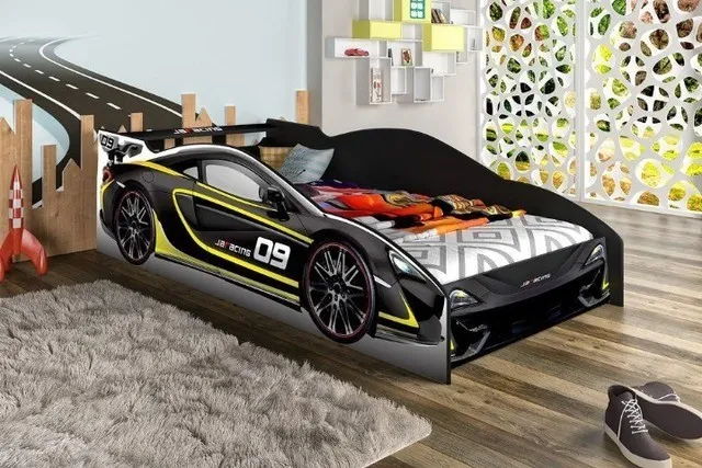 Cama Infantil Carro Force Preto Frete Grátis