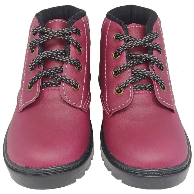 Bota Botinha Infantil Gibizinho Masculina Baby Coturno Bordô - Foto 4