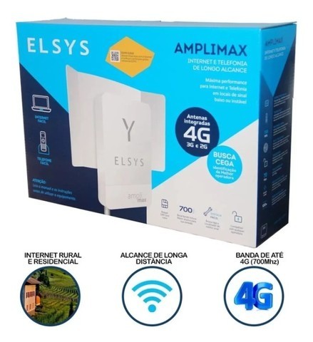 Amplimax 4g Elsys - Internet e Celular Rural 