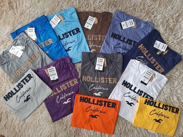 camisetas masculinas hollister abercrombie