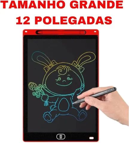 Lousa Mágica Eletrônica 12 Polegadas Colorida Infantil Portátil Com Caneta - Foto 3