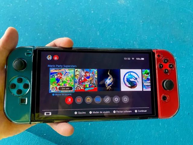 Nintendo Switch OLED Destravado com jogos a escolha - Estação Games