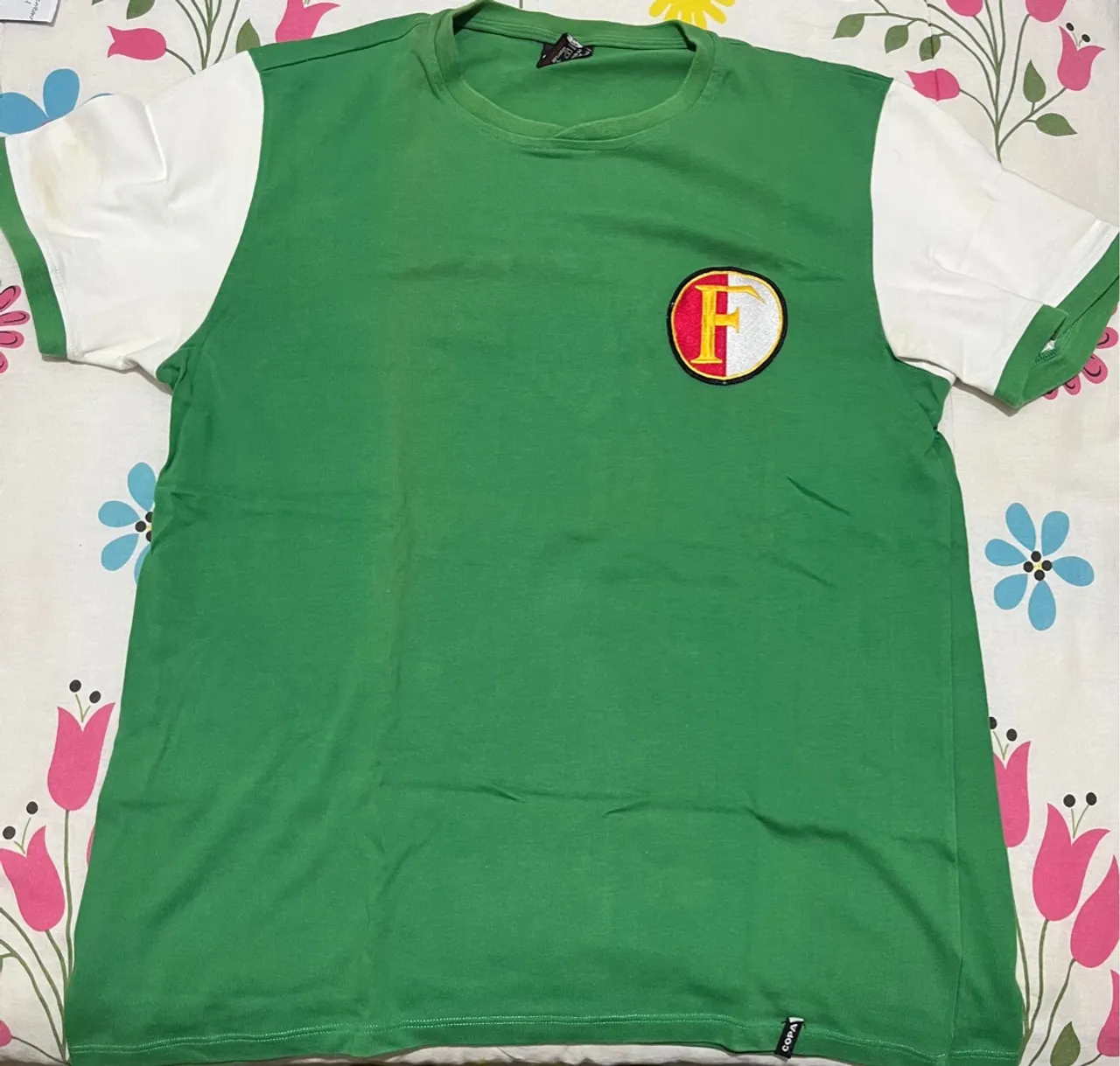 Camisa futebol Verde e Branca - Tamanho G
