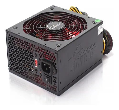 Fonte Alimentação Atx Led Pc Preta Bivolt Kp-535 600w  - Foto 2