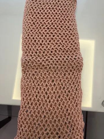 Porta papel higiênico de crochê  - Foto 4