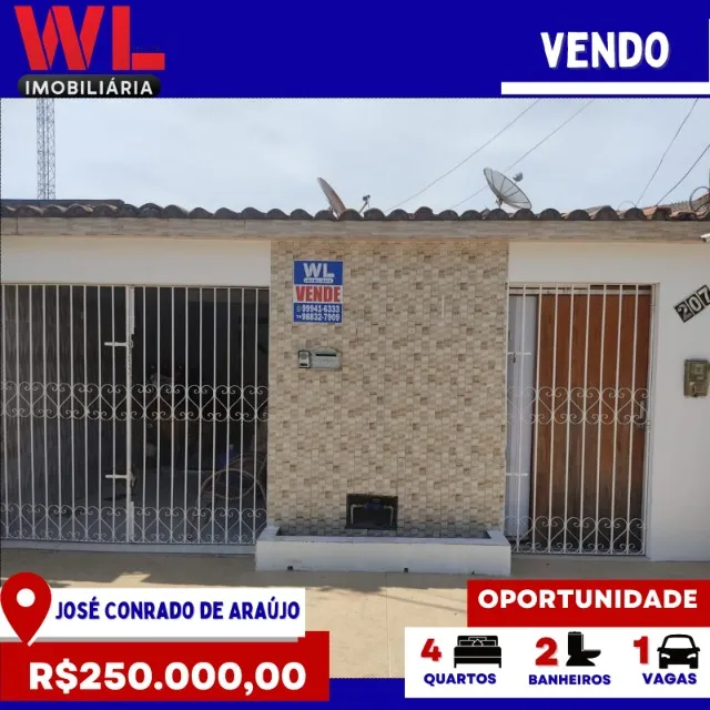 Vendo- Casa no José Conrado de Araújo