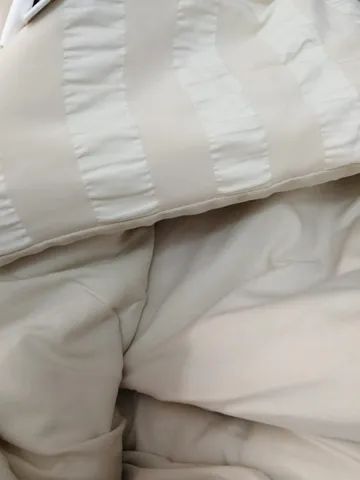 NOVO - Kit Cobre Leito Queen Bege 5 peças bege - Foto 5