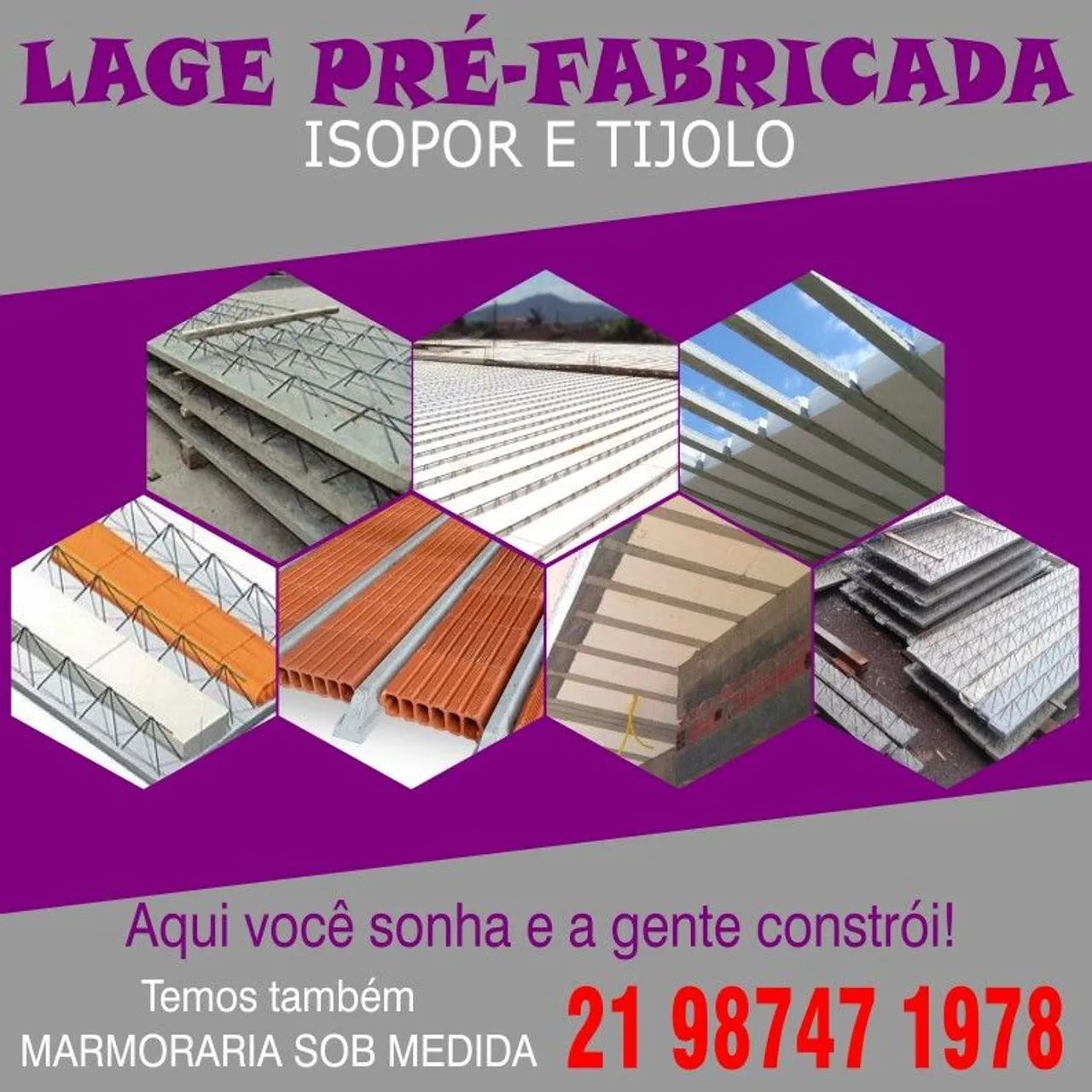 Laje $42 o m²   vigas+isopor