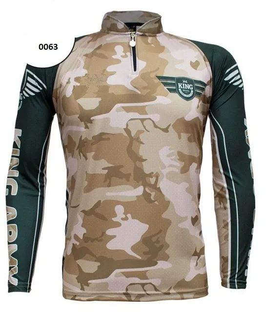 Camisa de pesca com proteção UV