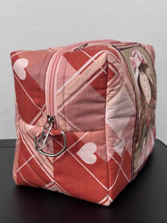 Bolsa Box Menininha Violino Rosa e Marrom - Foto 3