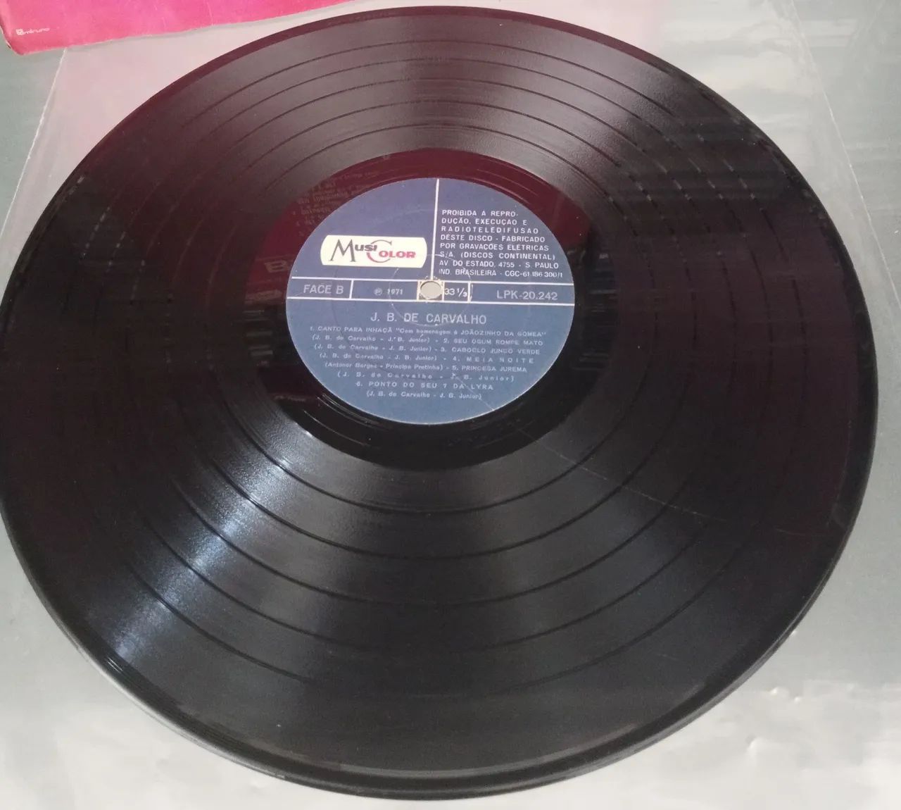 J. B. De Carvalho - LP Disco De Vinil 1971 - Foto 3