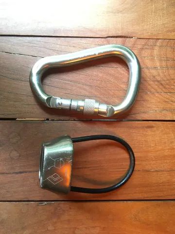 Mosquetão HMS RockLock Screwgate + Freio ATC (Marca Black Diamond)