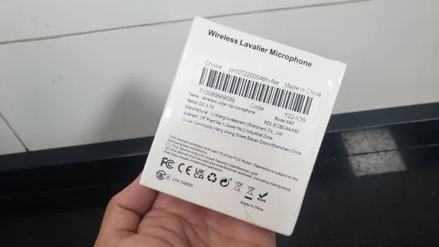 Microfone lapela sem fio recarregável bluetooth  - Foto 2