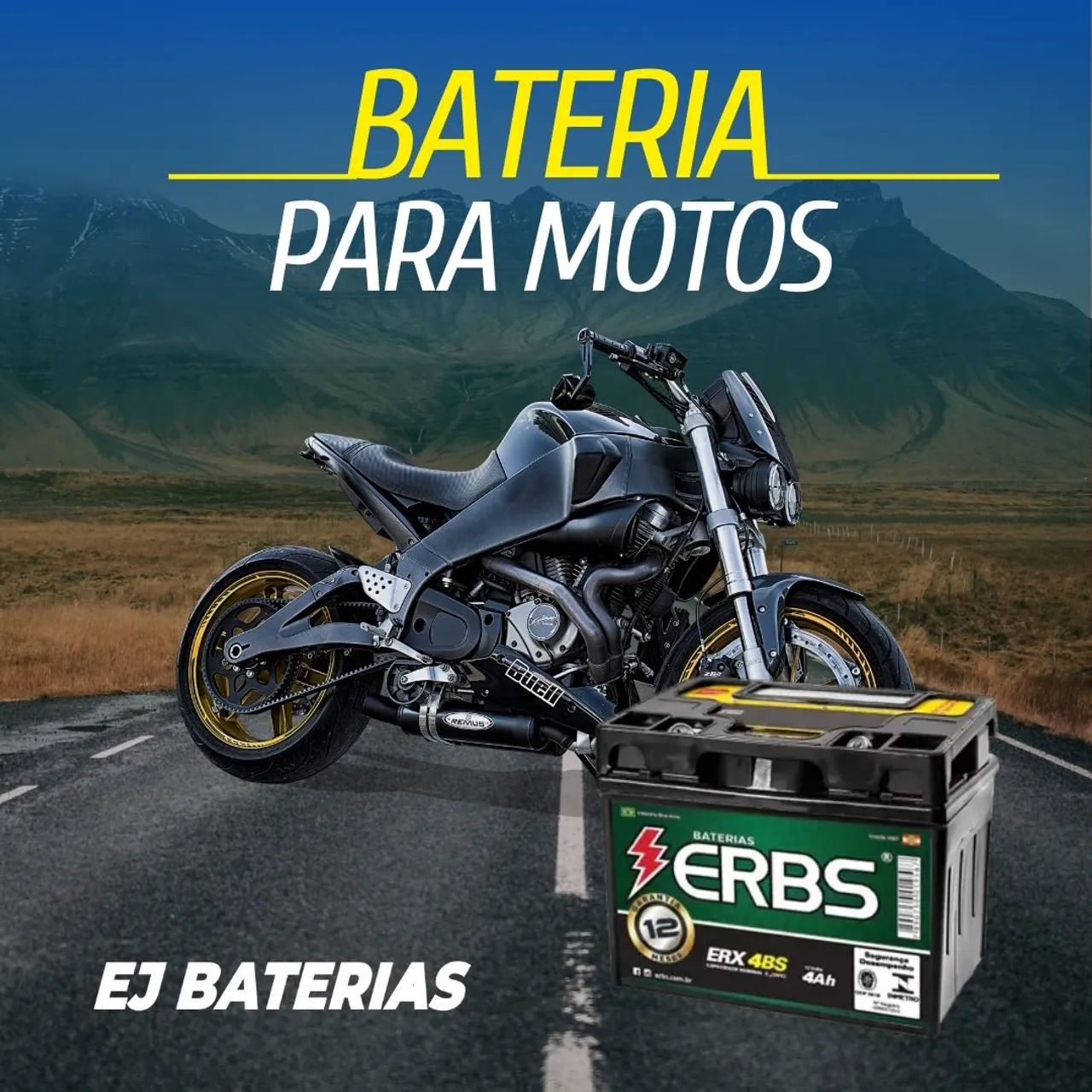 Bateria moto 7Ah Fortaleza xtz 250 cb 300 f