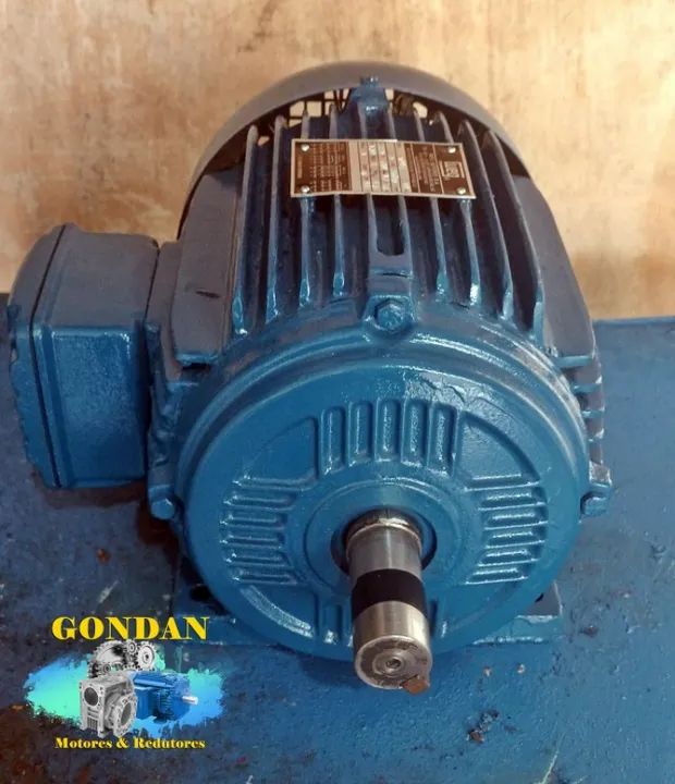 Motor elétrico WEG 5cv (3.7kw) 2 polos 3480RPM trifásico 220v / 380v / 440v    - Foto 4