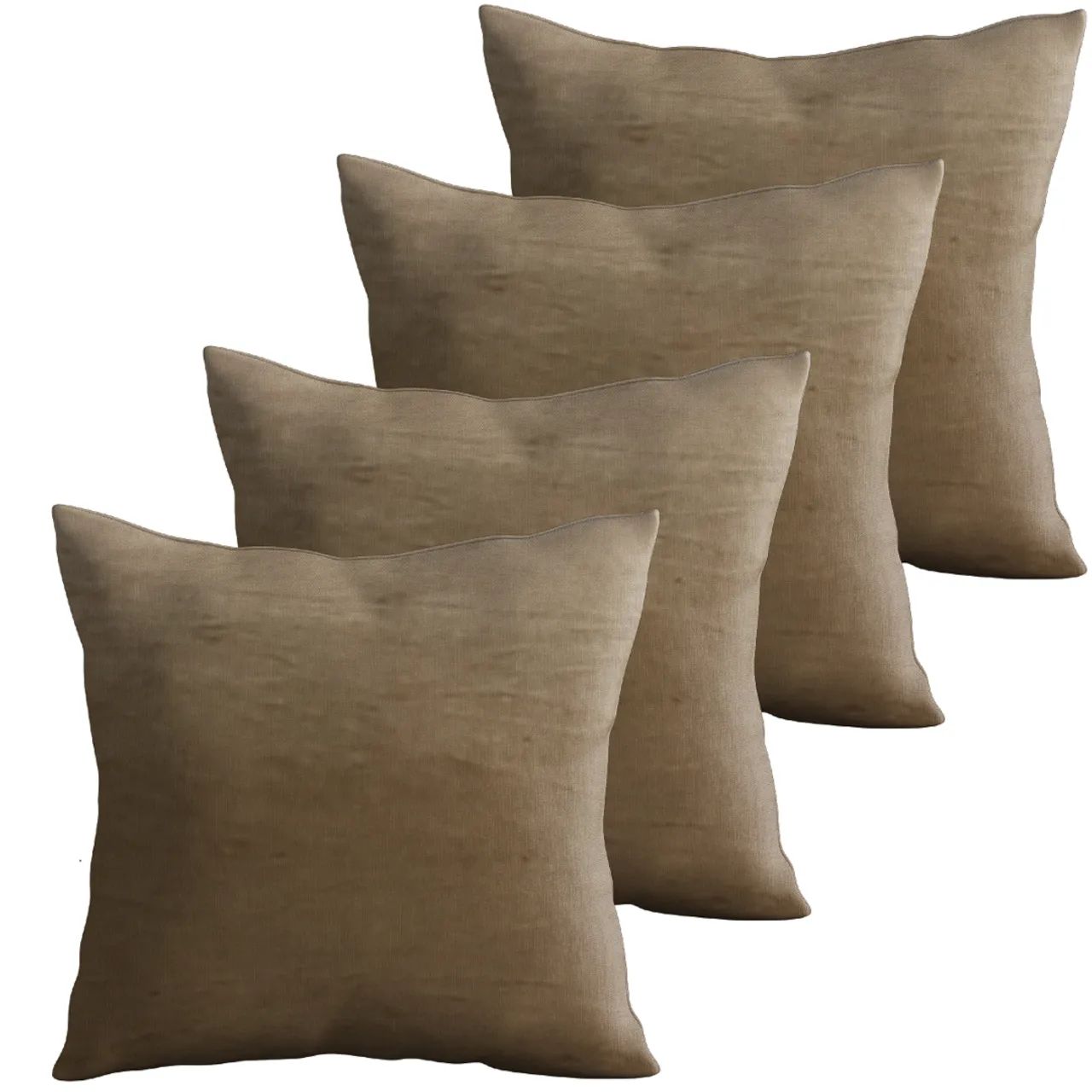 Kit 10 Capa de almofadas decorativas de luxo atacado 45x45 modernas conjunto marrom  - Foto 5