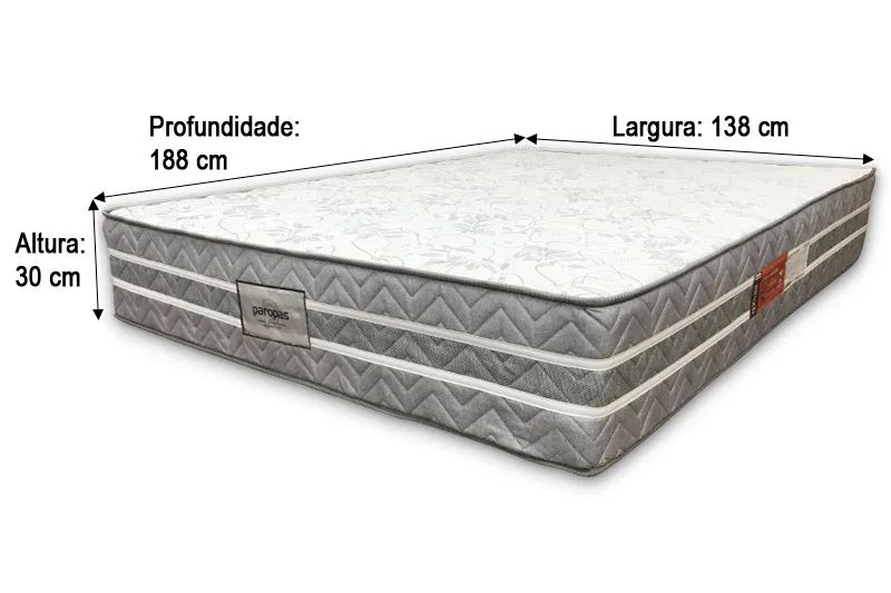 Colchão Casal D33 e Molas Ensacadas Paropas a655 - Foto 2