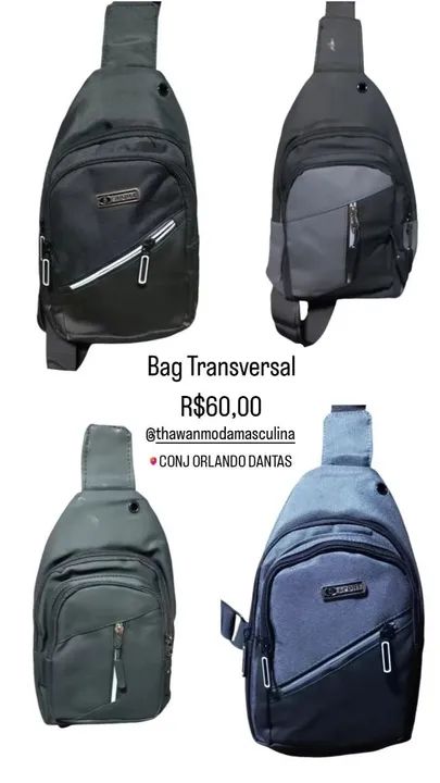 Mochila de Peito - Bag Transversal - Sport