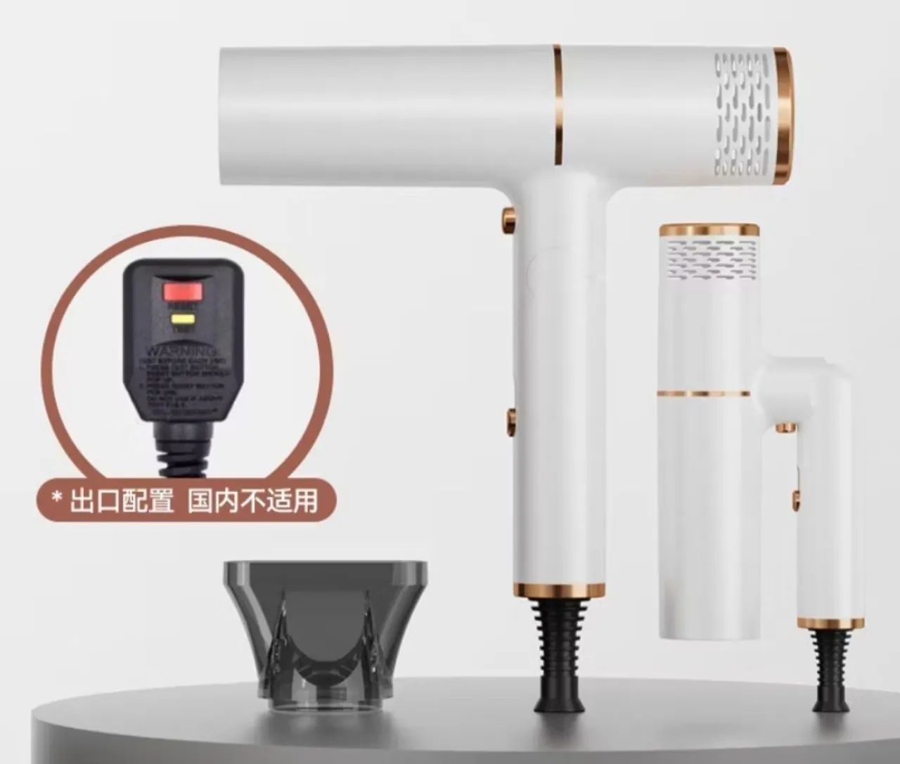 Secador Profissional Dobrável Hair Dryer Bivolt  - Foto 2