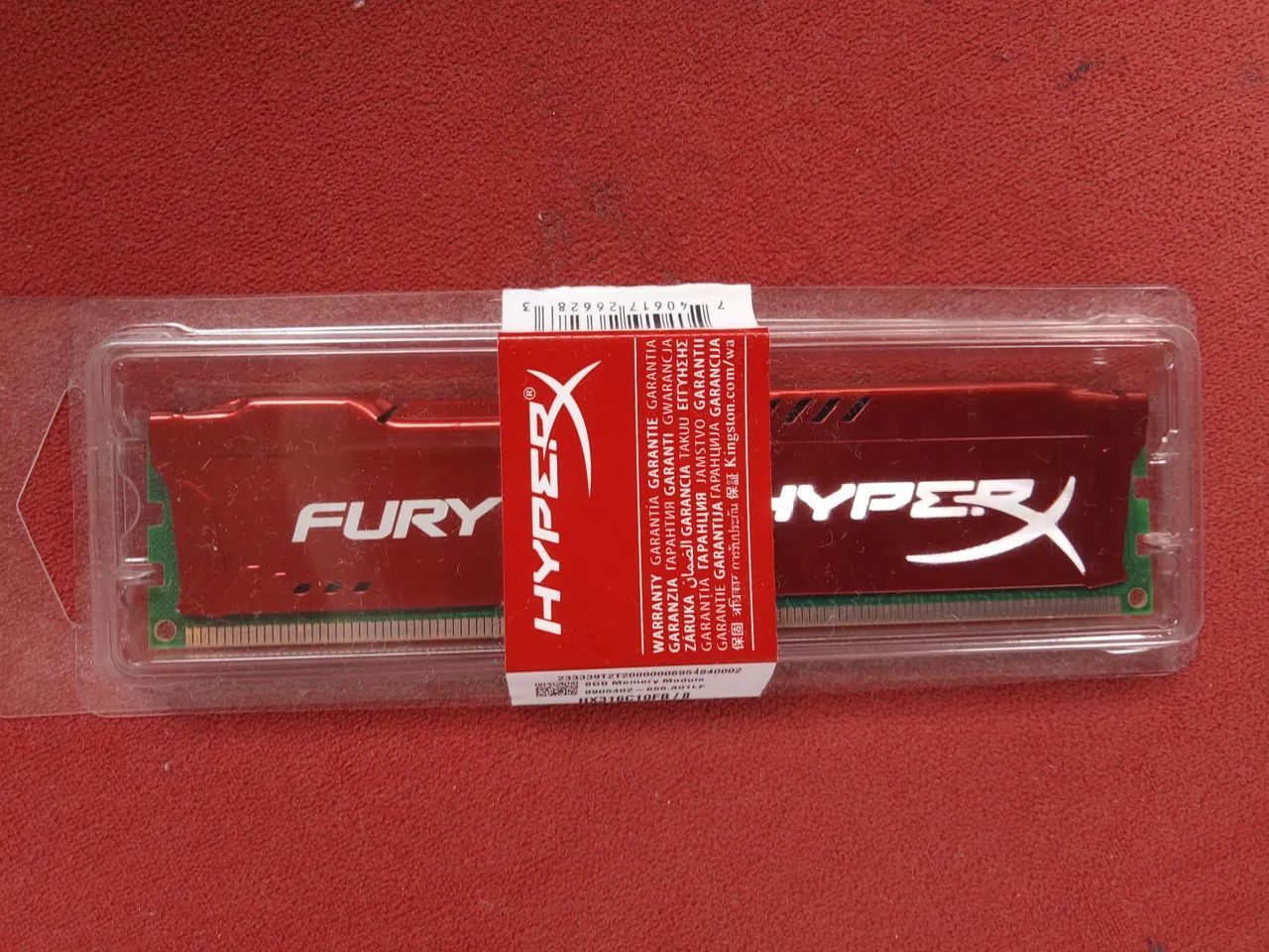 Memória RAM HyperX Fury 4GB DDR3 1600 
