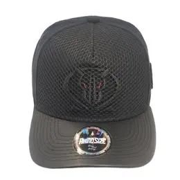 Boné Rhino Size Grid aba curva Preto