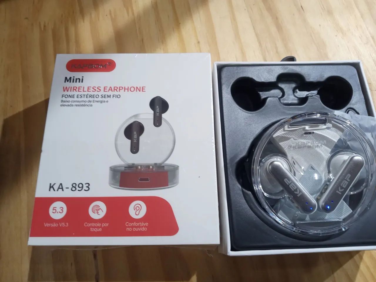 Fone De Ouvido Ka893 Sem Fio Bluetooth - Kapbom - Foto 4