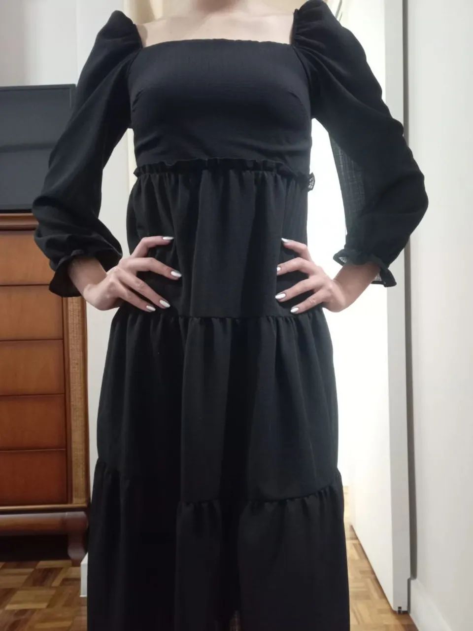 Vestido marca AUTHORIA. Tamanho 12. - Foto 5