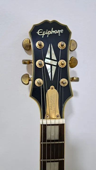 Guitarra Epiphone  Custom Black - caps Fleor - Foto 5