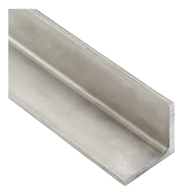 Cantoneira de inox com base para fixação 95cm