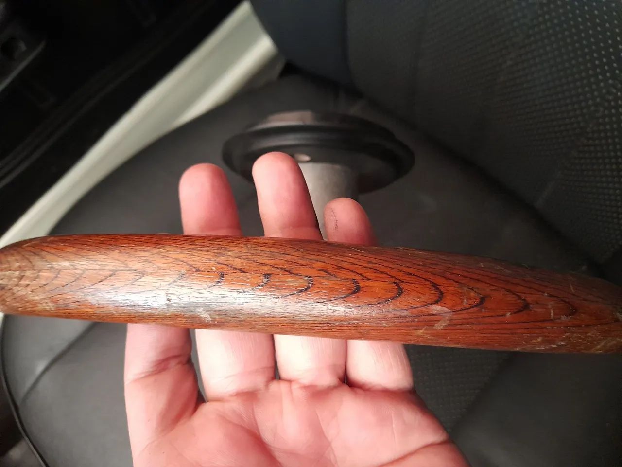 Volante em madeira antigo - Foto 2