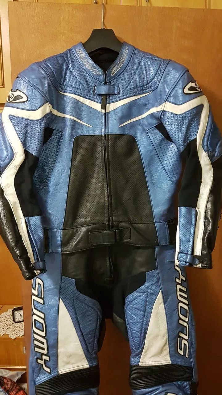Macacão em couro legítimo p/motociclista de alta qualidade e performance  - Foto 3