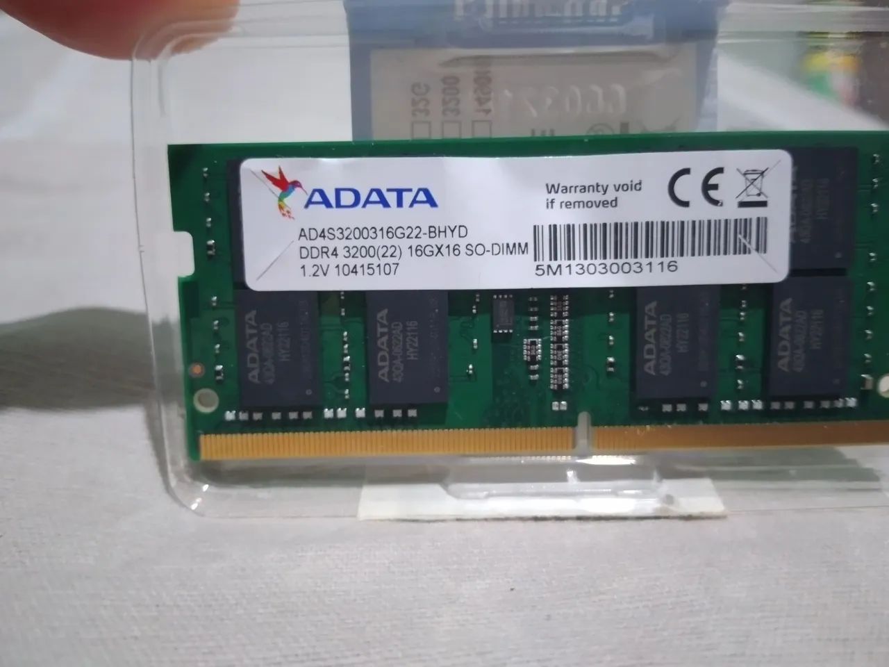 Memória RAM AData DDR4 16GB 3200MHz