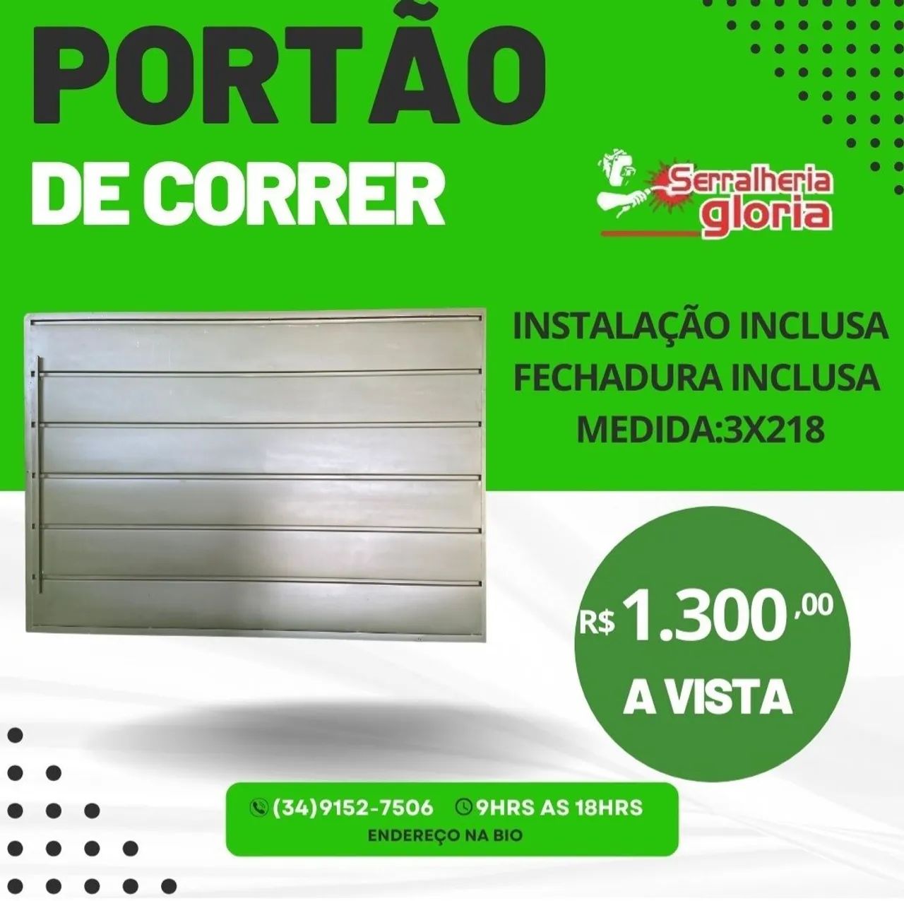 Portão de correr 