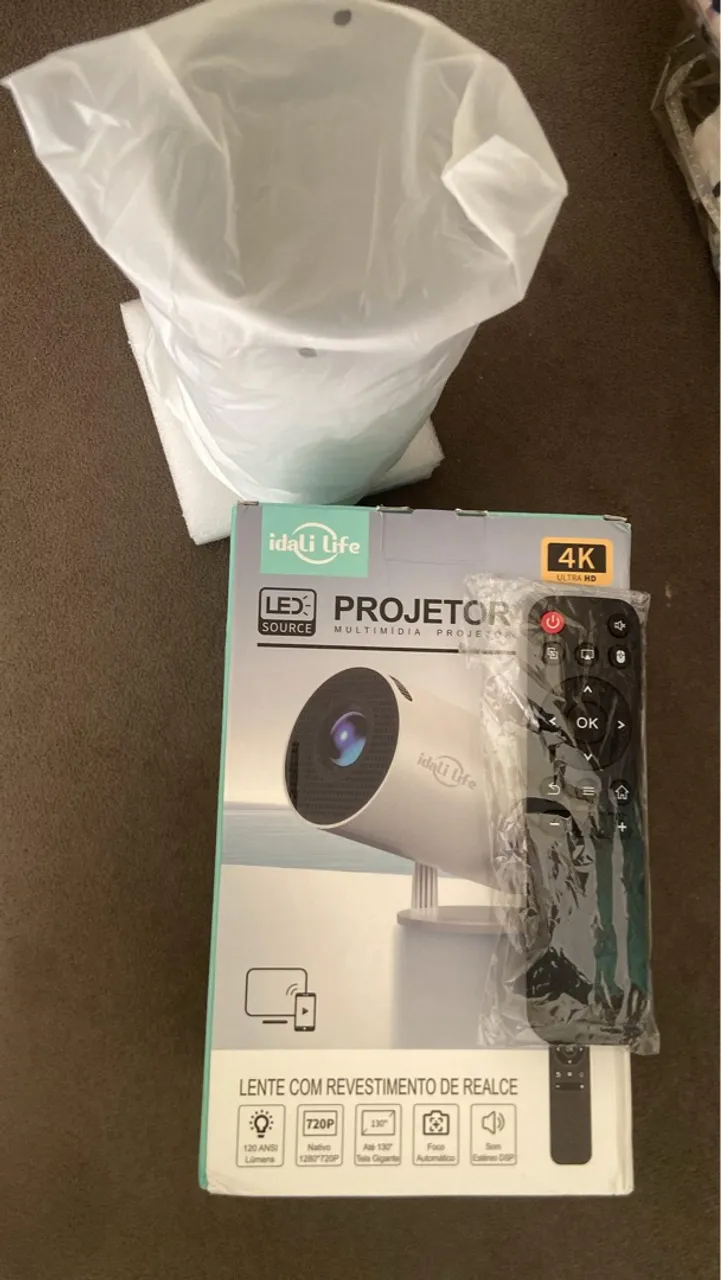 Projetor Multimídia LED 4K Idali Life