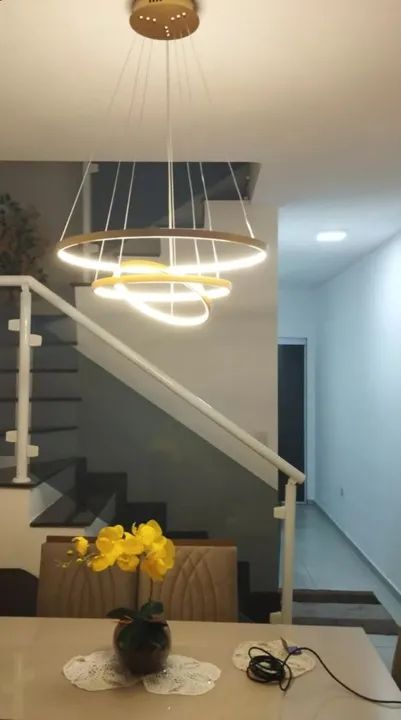 Lustre Moderno de aneis - Foto 4
