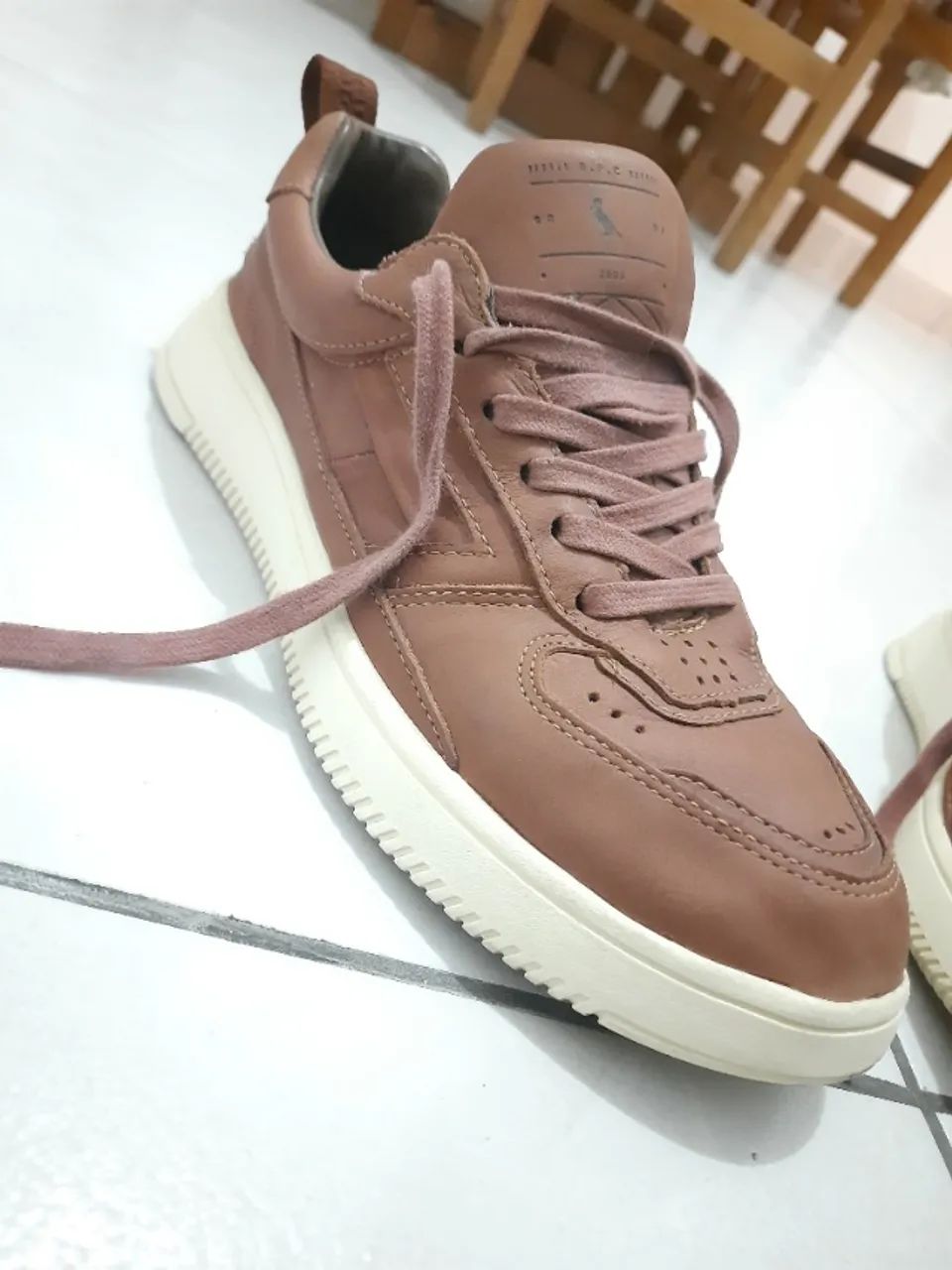 Tênis Couro Reserva Hero Masculino Marrom #223 (Cabe em 42