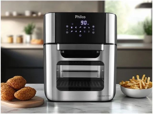 Air Fryer Philco Oven PFR2200P Preto 3,5L com Forno e Timer( produto novo/ lacrado)