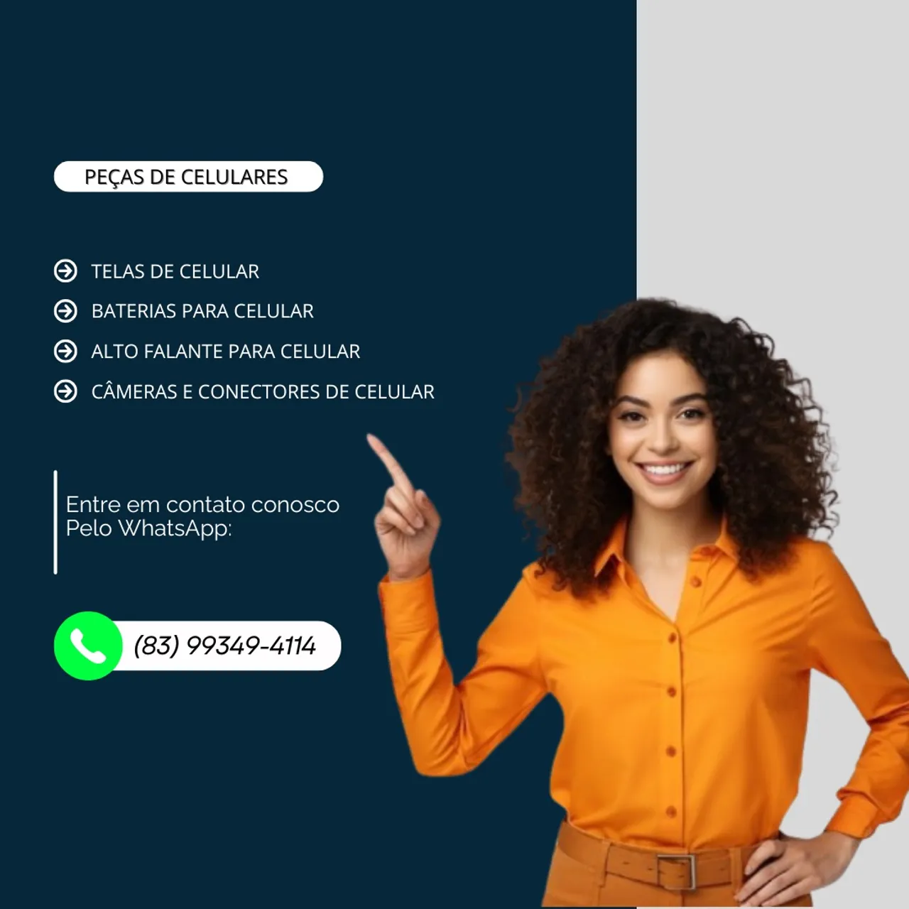 Peças e serviços para celulares iphone e Samsung