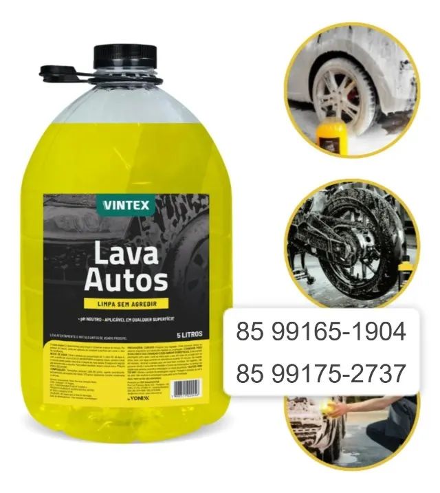 Shampoo lavar carro Lava autos 5l - Vintex/Vonixx