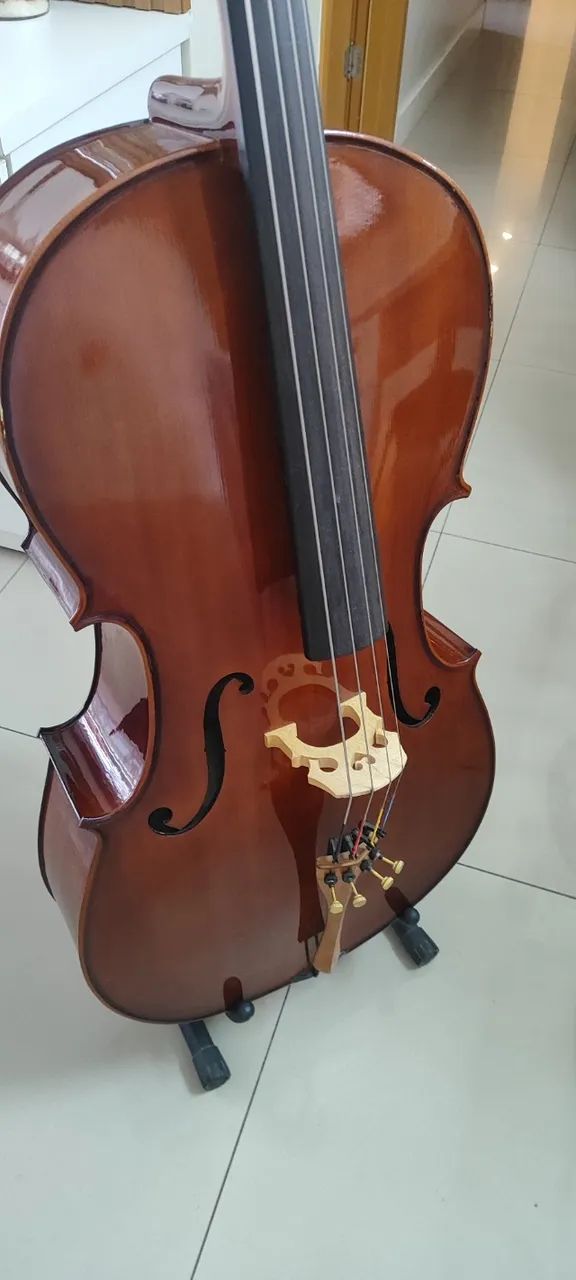 Violoncelo Eagle CE 200 regulado ótima sonoridade - Foto 4