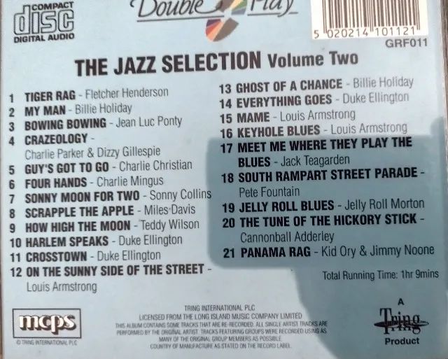 Cd de 1993 "The Jazz Selection" Volume 2  - Foto 2