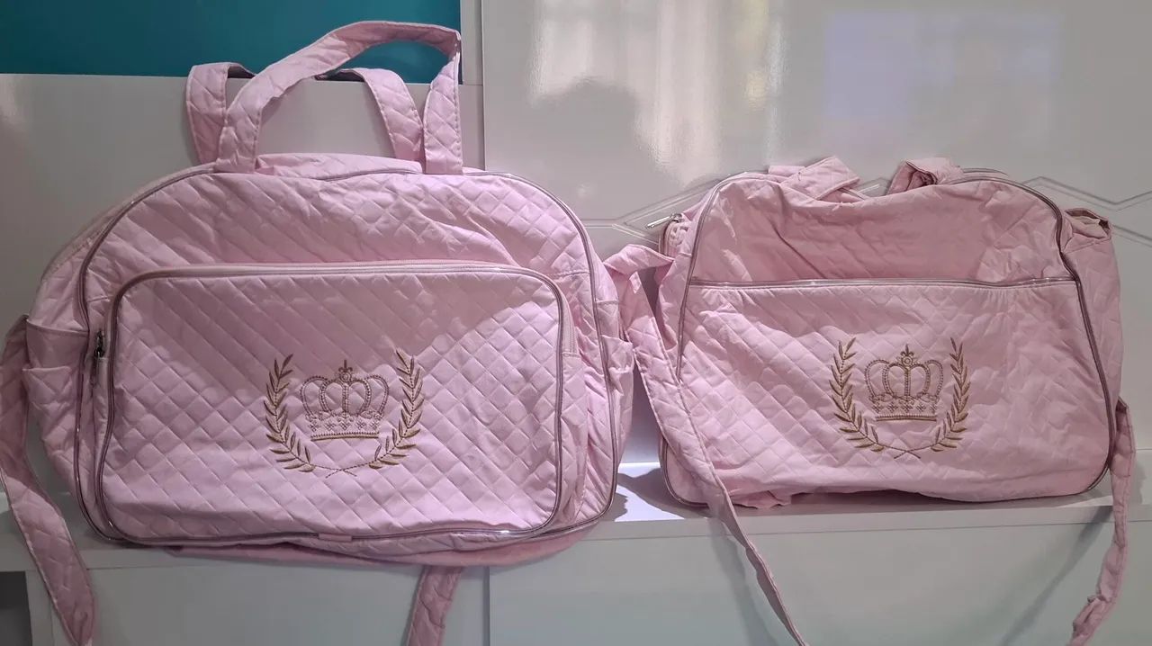 Kit com 2 bolsas maternidade 
