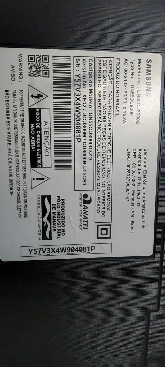 Tv 55 4k samsung tela quebrada  - Foto 2