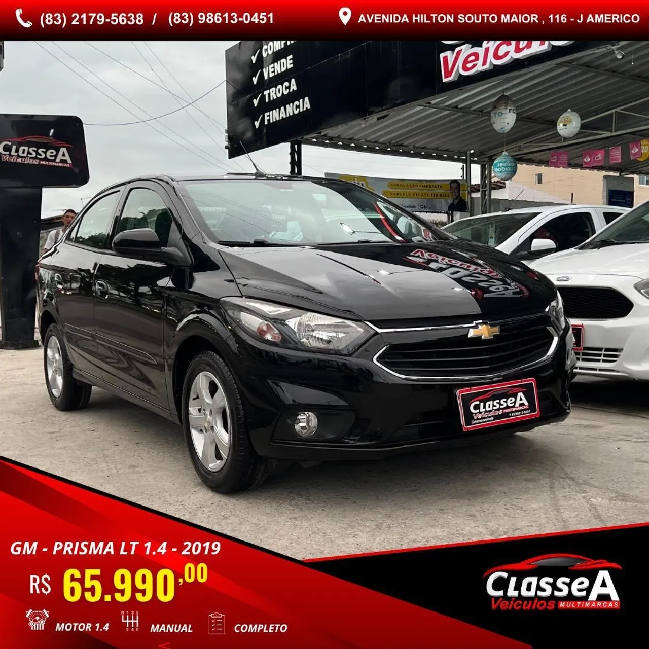 PRISMA 2019 1.4 LT COMPLETO CARRO EXTREMAMENTE NOVO