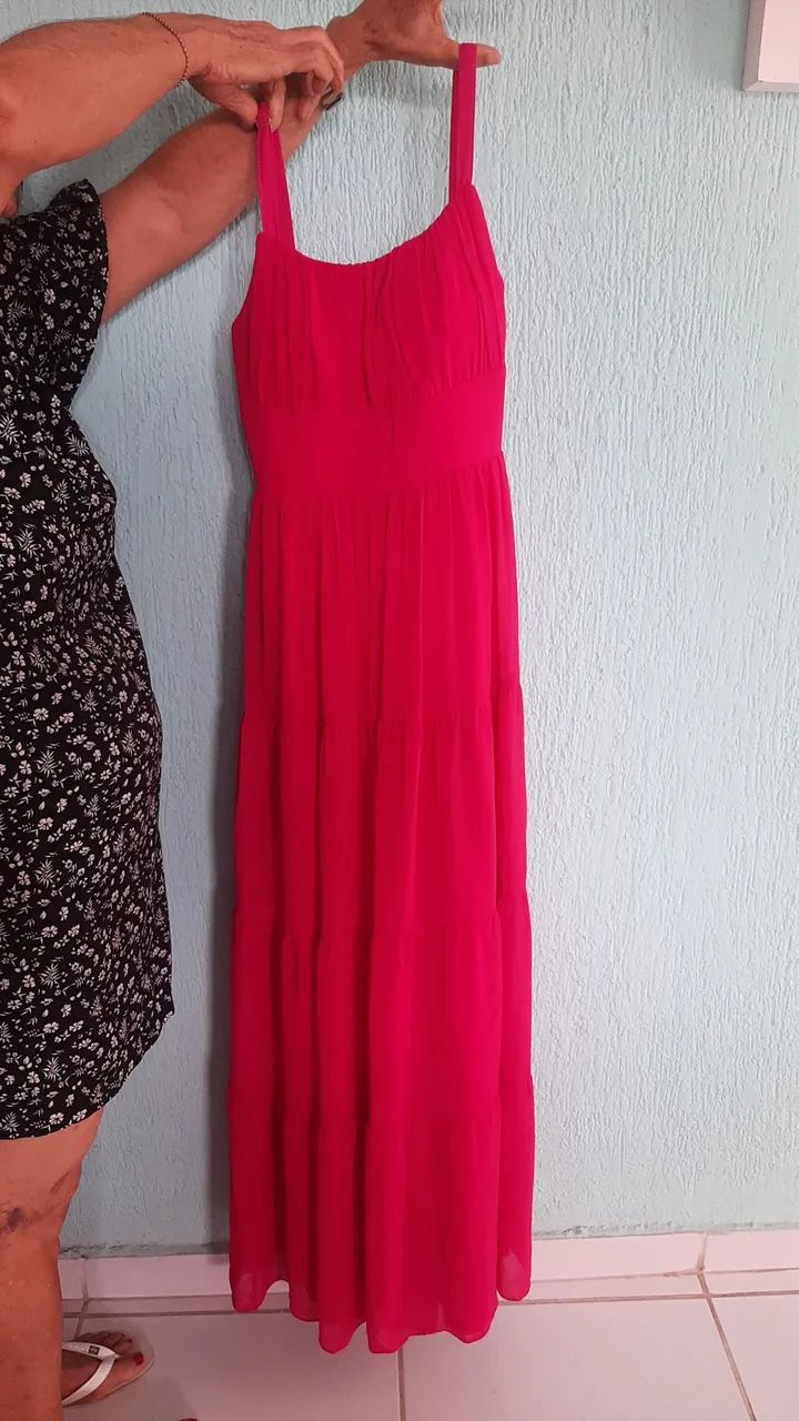 Vestido Longo Rosa Pink 