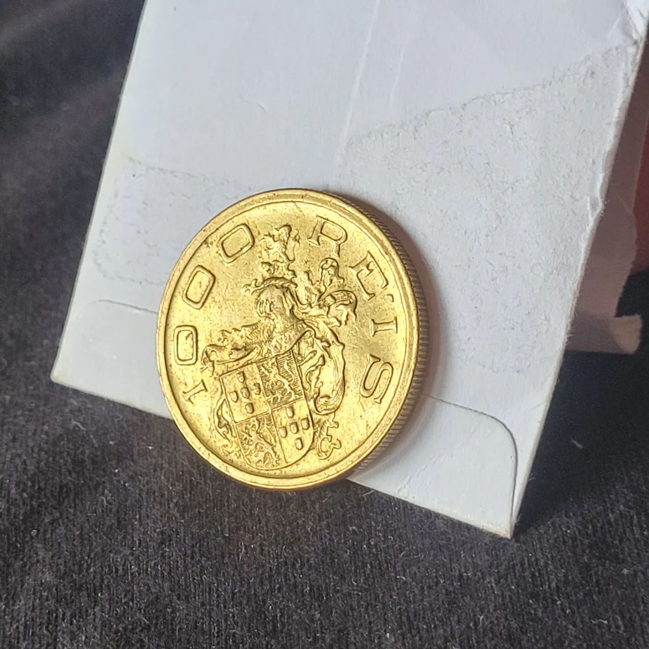 Moeda antiga do Brasil ano 1932 de 1000 réis Vicentina comemorativa ao IV Centenário 