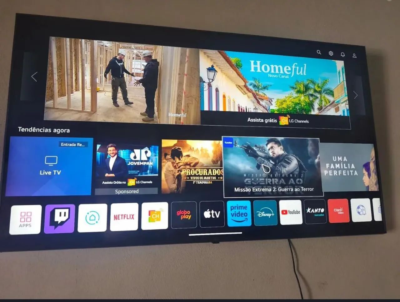 TV LG smart 4k compatibilidade Alexia 50 polegadas bluetooth wi-fi controle muito nova  - Foto 5