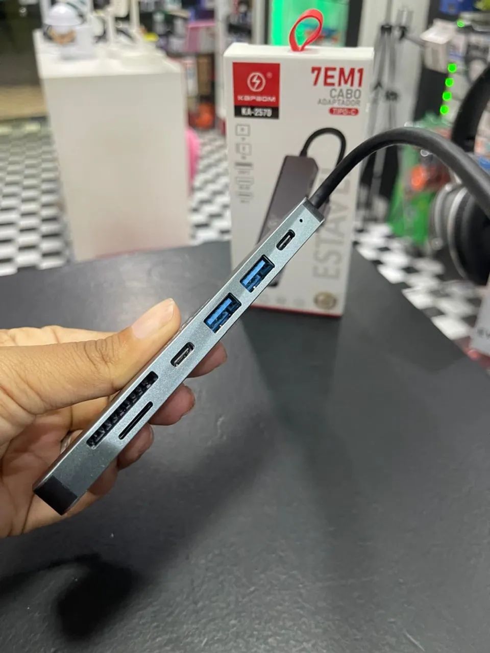 Adaptador USB-C Kapbom KA-2570 - Expanda suas conexões! - Foto 3