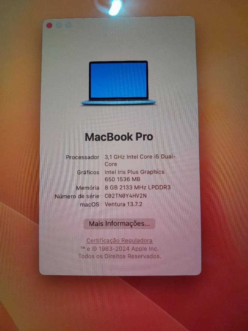 Macbook pro 2017 13" Touchbar Impecável  - Foto 6