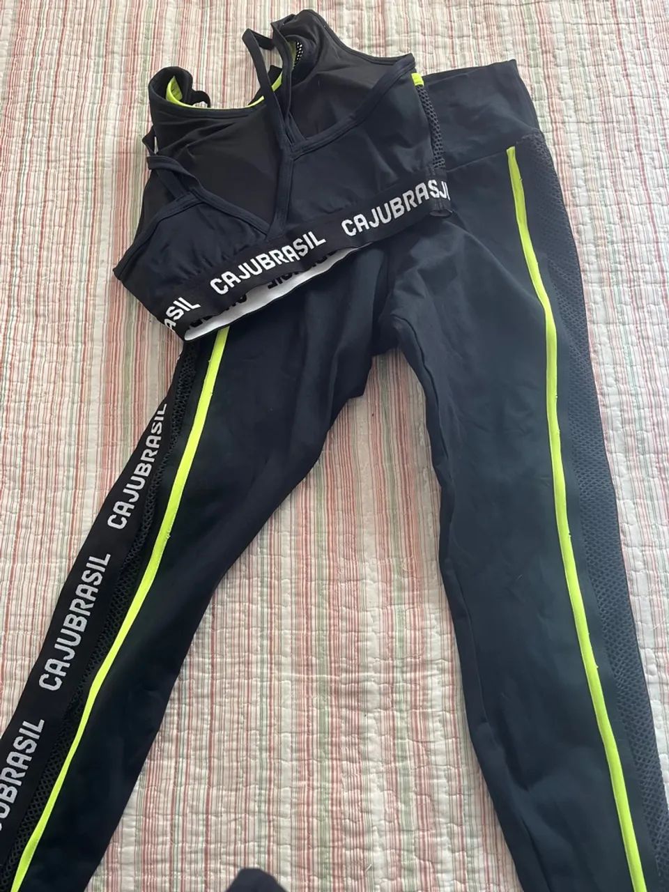 Conjunto Fitness Calça e Top Neon - Foto 3